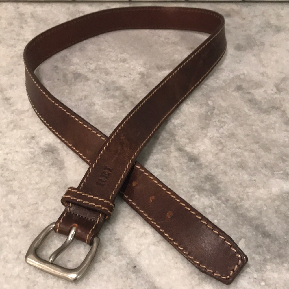REI Brown Leather Belt Mens 42 Business Festival Casual Western Gorpcore